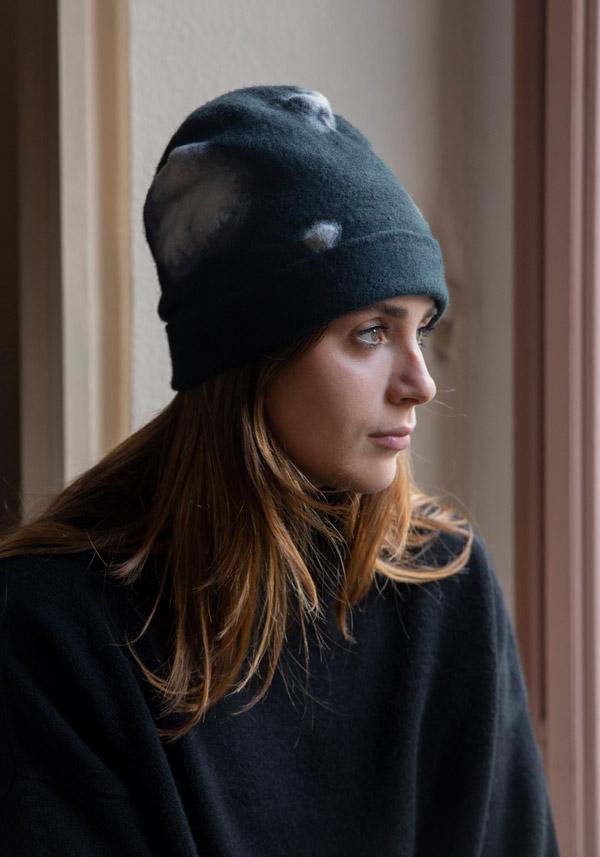 Rose & Lini YESEY “POPPINS” BLACK WOOL HAT