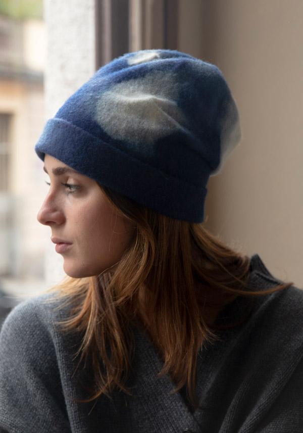 Rose & Lini YESEY “POPPINS” BLUE WOOL HAT