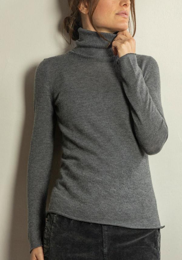 Rose & Lini SAVERIO PALATELLA CASHMERE “LIGTH-WEIGHT CREW NECK” PORFIDO KNIT