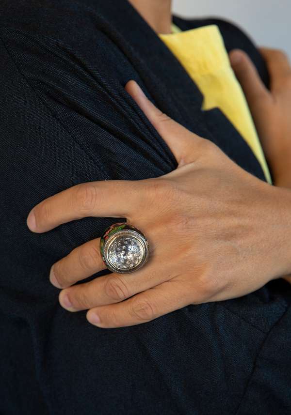 Rose & Lini SIMONA TAGLIAFERRI “CARONTE” HAND-DRAWN RING