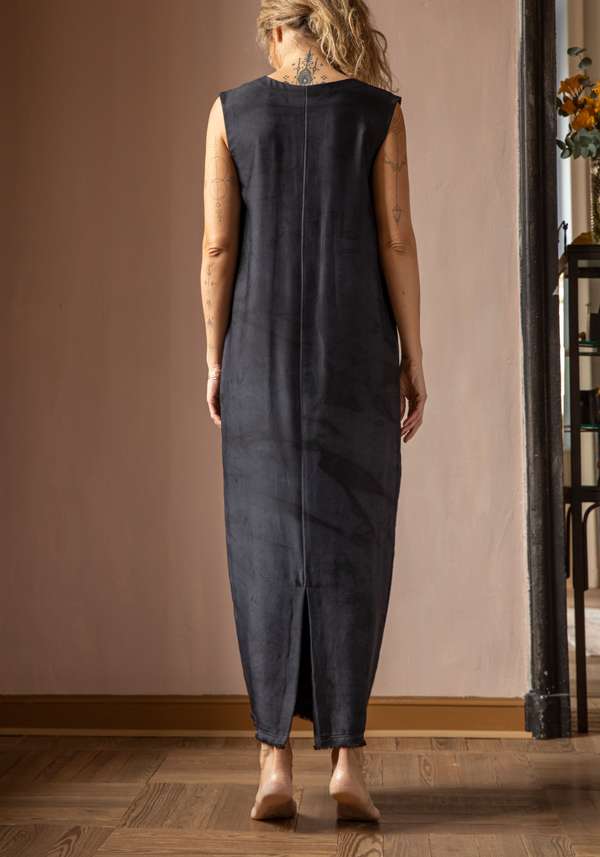 Rose & Lini SIMONA TAGLIAFERRI DARK BLUE LONG DRESS SWAROVSY