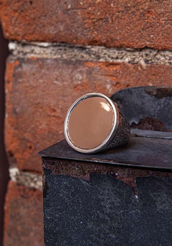 Rose & Lini SIMONA TAGLIAFERRI LARGE “MOON RING J163” PINK GOLD