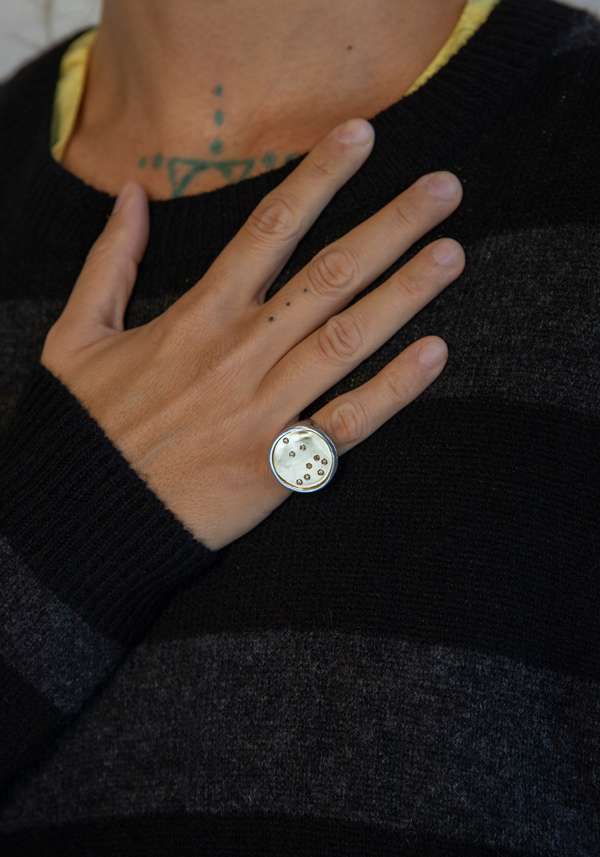 Rose & Lini SIMONA TAGLIAFERRI SILVER & GOLD “RING J276 YG”