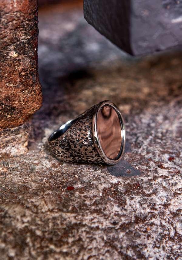 Rose & Lini SIMONA TAGLIAFERRI SMALL “MOON RING J175” PINK GOLD