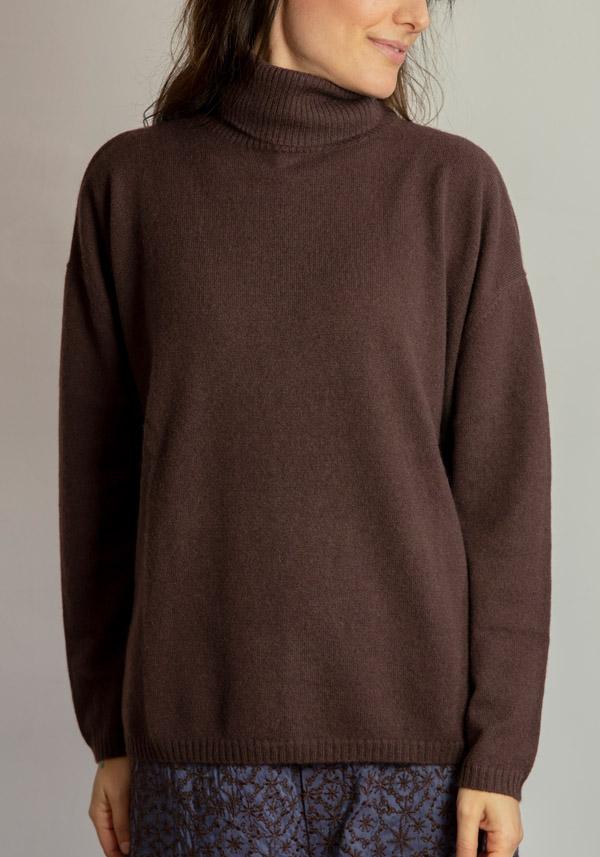 Rose & Lini STEFANO MORTARI CASHMERE “DOLCEVITA 5143” BROWN PULL
