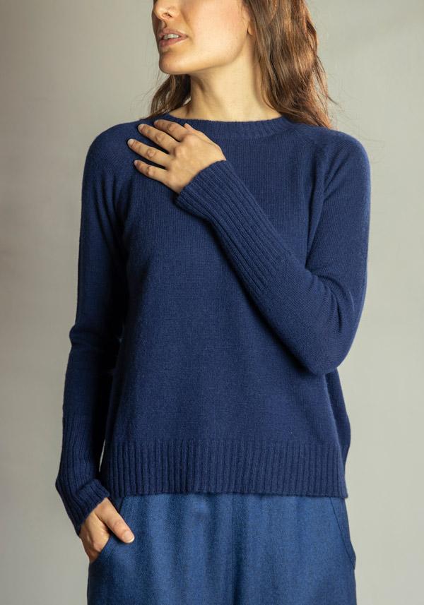 Rose & Lini THAT’S ALYKI CASHMERE “CORINNE” NEPTUNE SWEATER