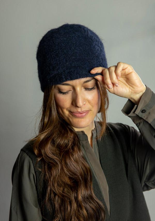 Rose & Lini THE GIRL AND THE GORILLA MOHAIR “VILMA” BLUE HAT