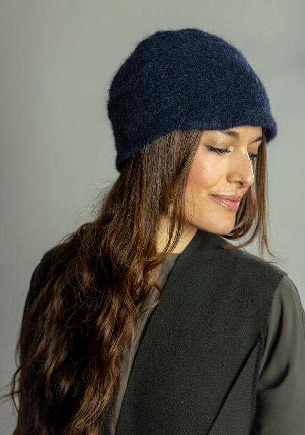 Rose & Lini THE GIRL AND THE GORILLA MOHAIR “VILMA” BLUE HAT