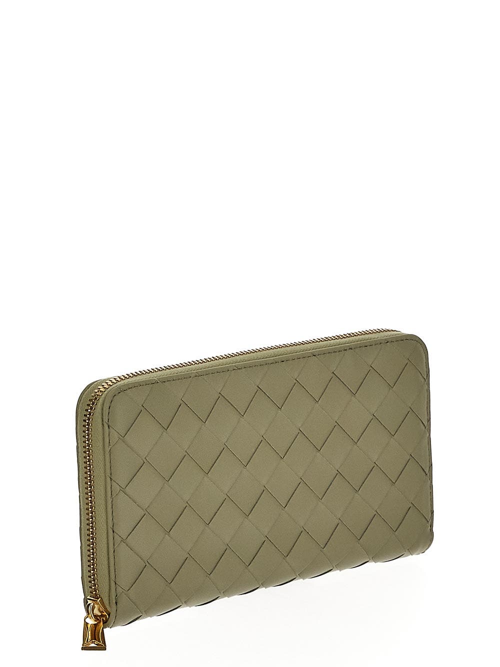 Oluxury Bottega Veneta Intrecciato Zip Around Wallet