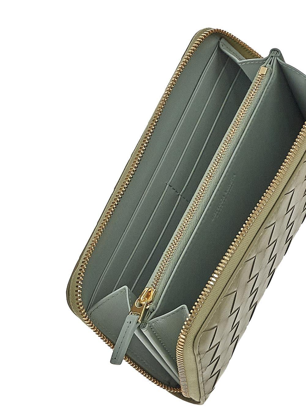 Oluxury Bottega Veneta Intrecciato Zip Around Wallet