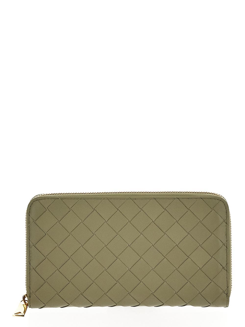 Oluxury Bottega Veneta Intrecciato Zip Around Wallet