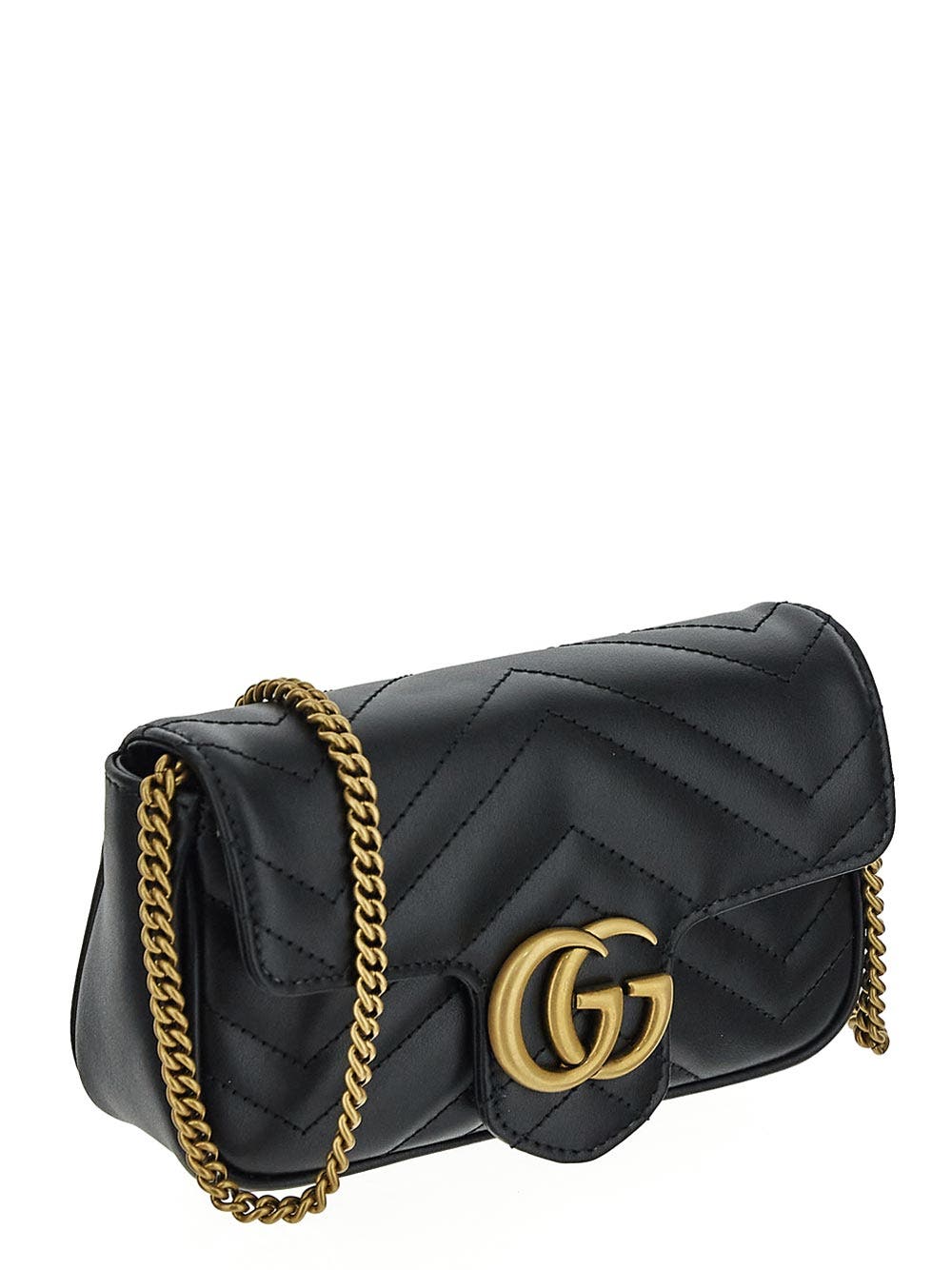 Oluxury Gucci GG Marmont Matelassè Leather Super Mini Bag