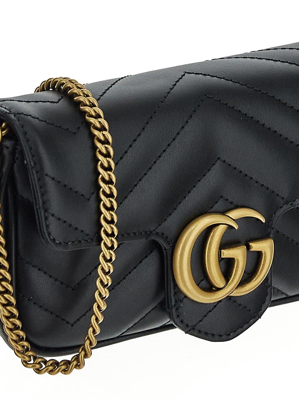 Oluxury Gucci GG Marmont Matelassè Leather Super Mini Bag