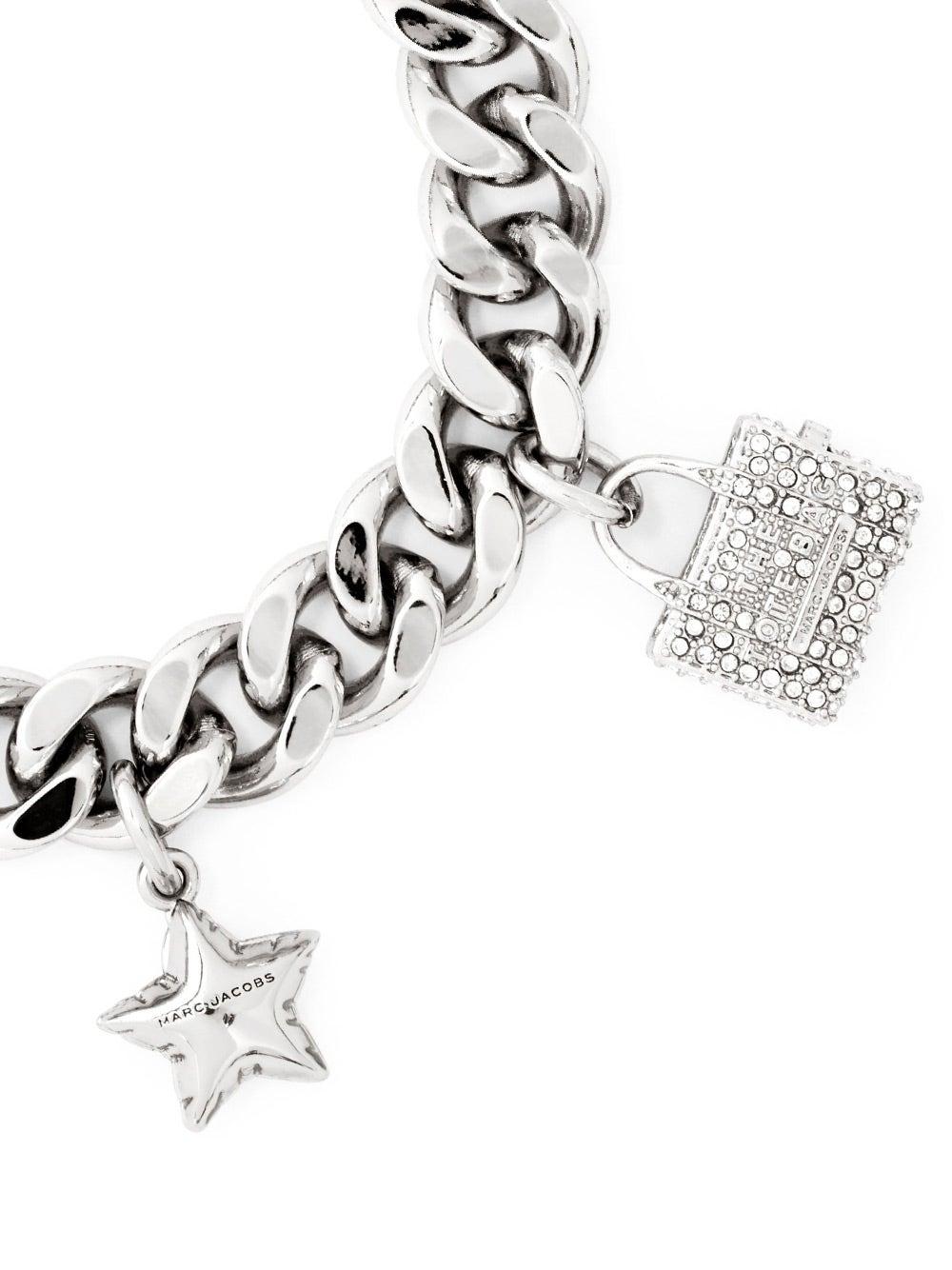 Oluxury Marc Jacobs The Pave Mini Icon Charm Bracelet