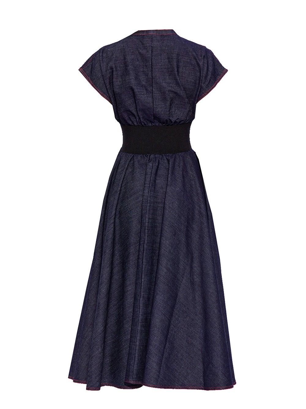 Oluxury Alaia Belted Dress