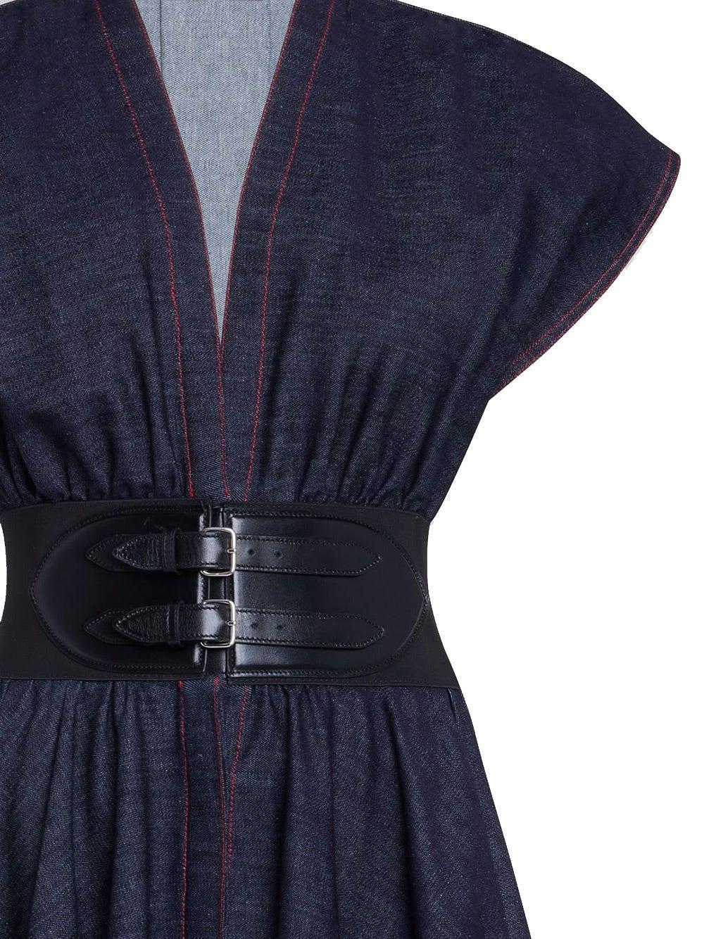 Oluxury Alaia Belted Dress