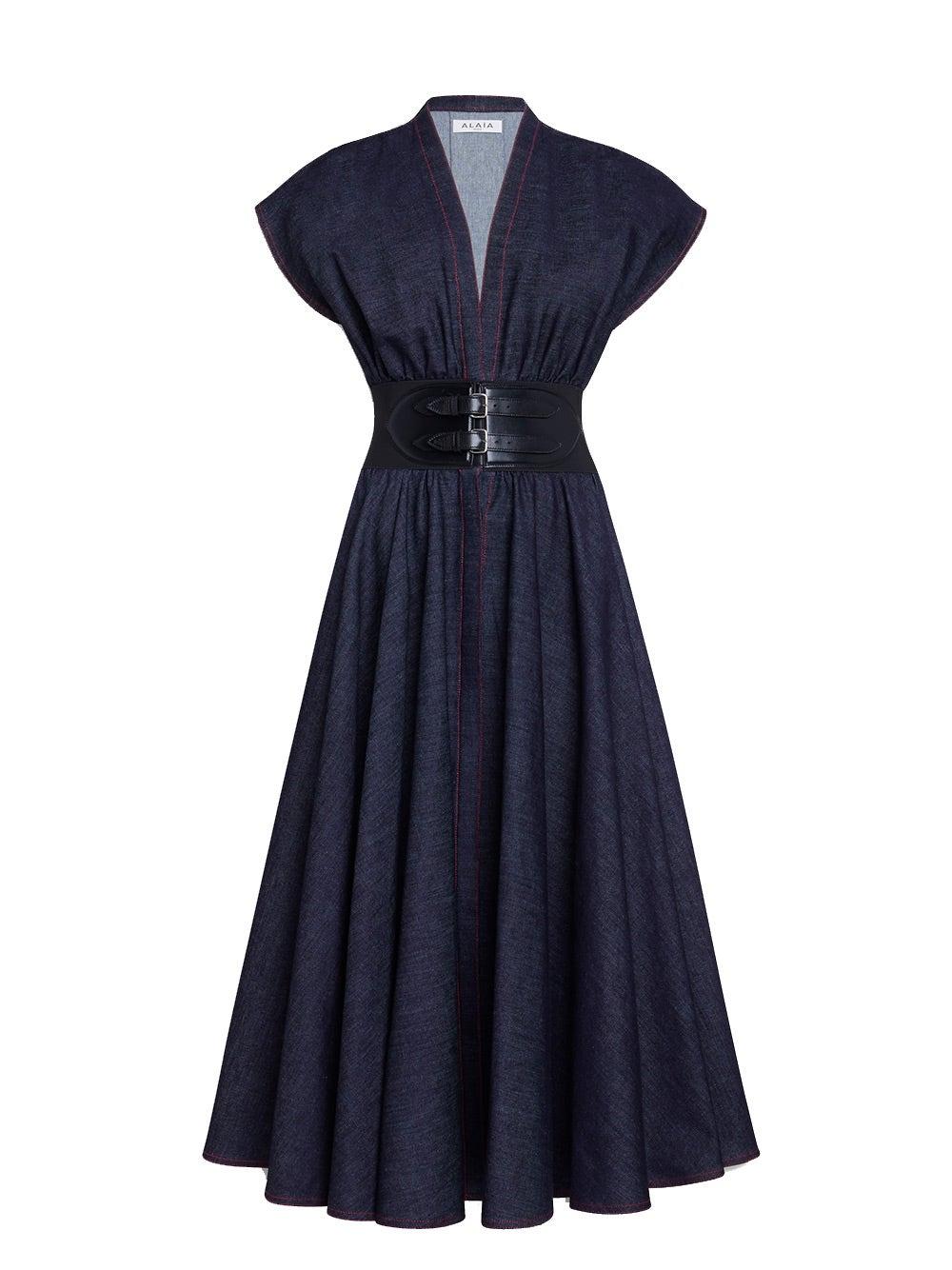 Oluxury Alaia Belted Dress