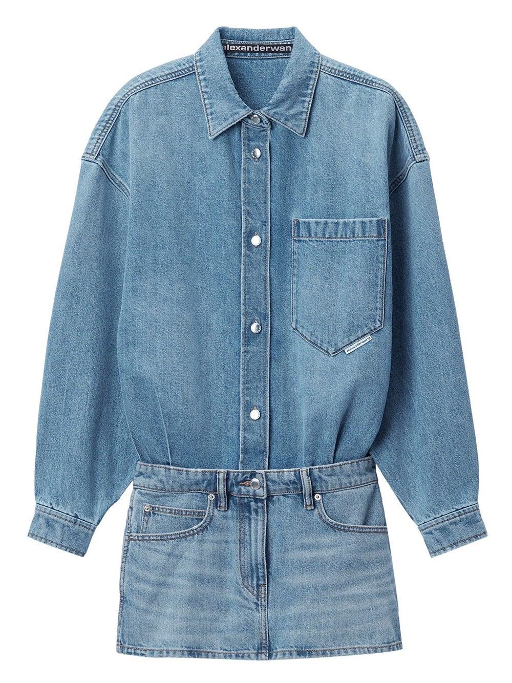 Oluxury Alexander Wang Denim Chemisier