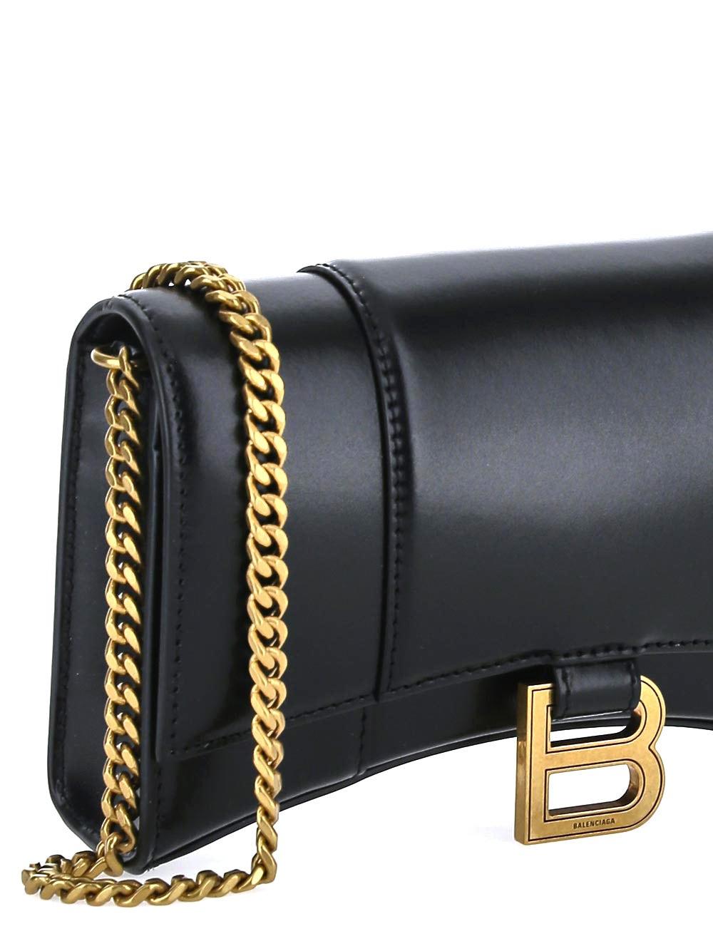 Oluxury Balenciaga Hourglass Chain Wallet