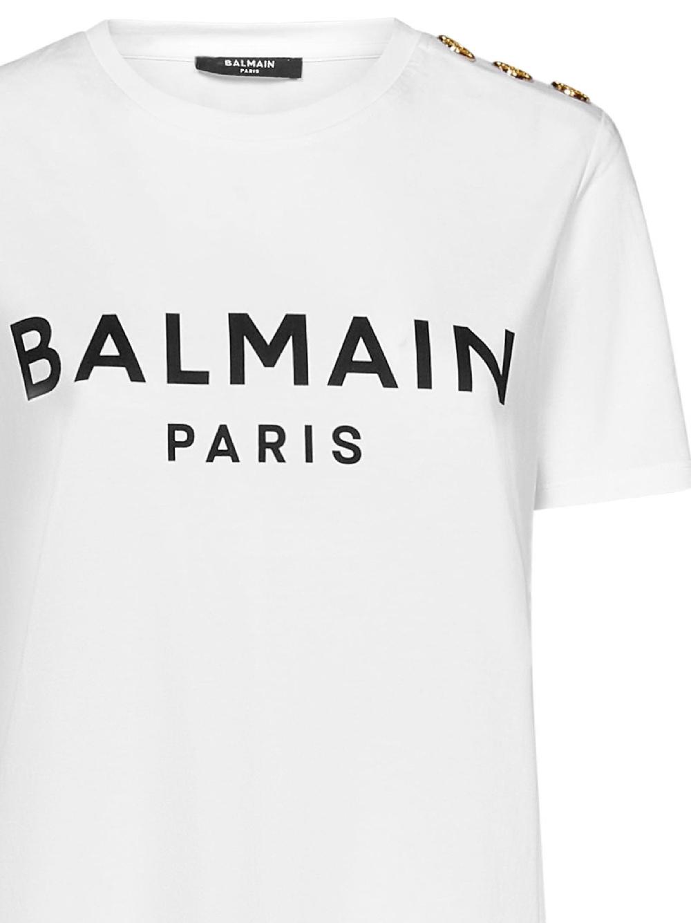 Oluxury Balmain Logoed T-Shirt