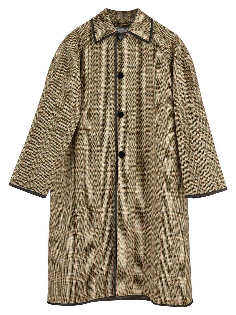 Oluxury Bottega Veneta Check Coat