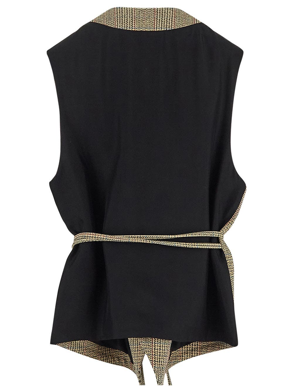 Oluxury Bottega Veneta Check Gilet