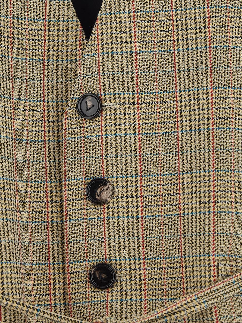 Oluxury Bottega Veneta Check Gilet