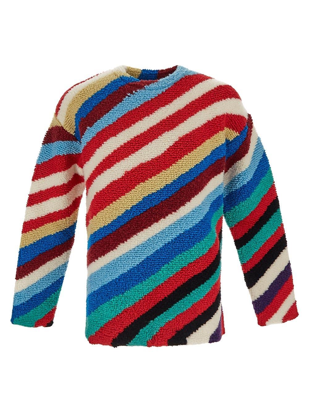 Oluxury Bottega Veneta Triped Knit