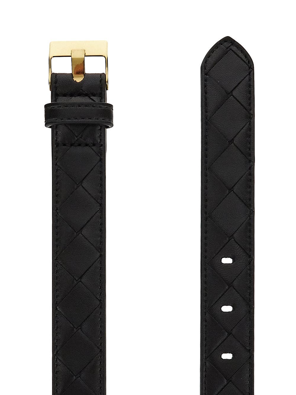 Oluxury Bottega Veneta Wantch Intrecciato Belt