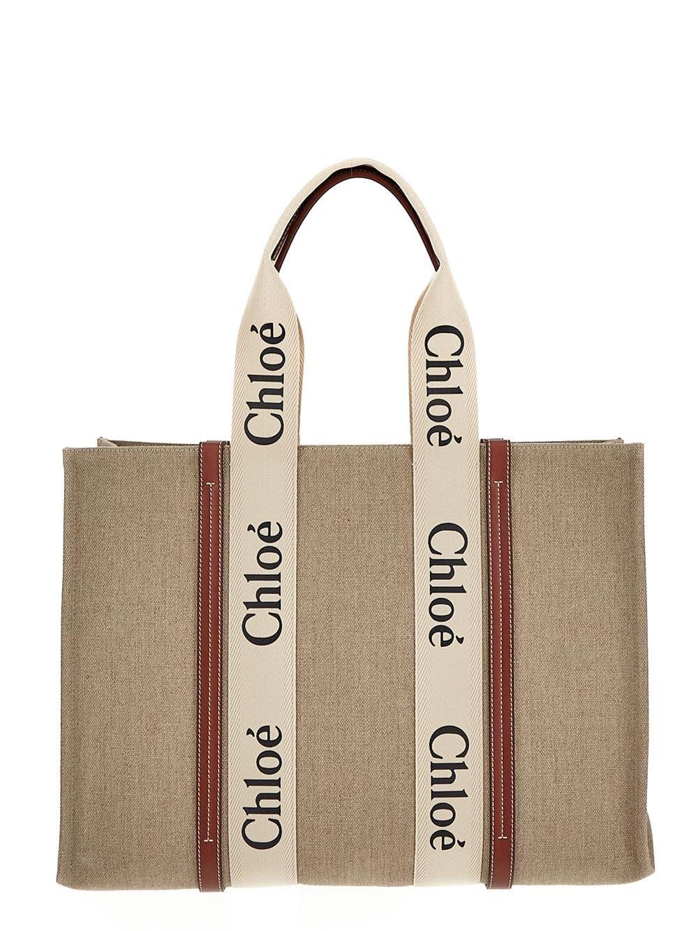 Oluxury Chloe' Large Woody Tote Bag