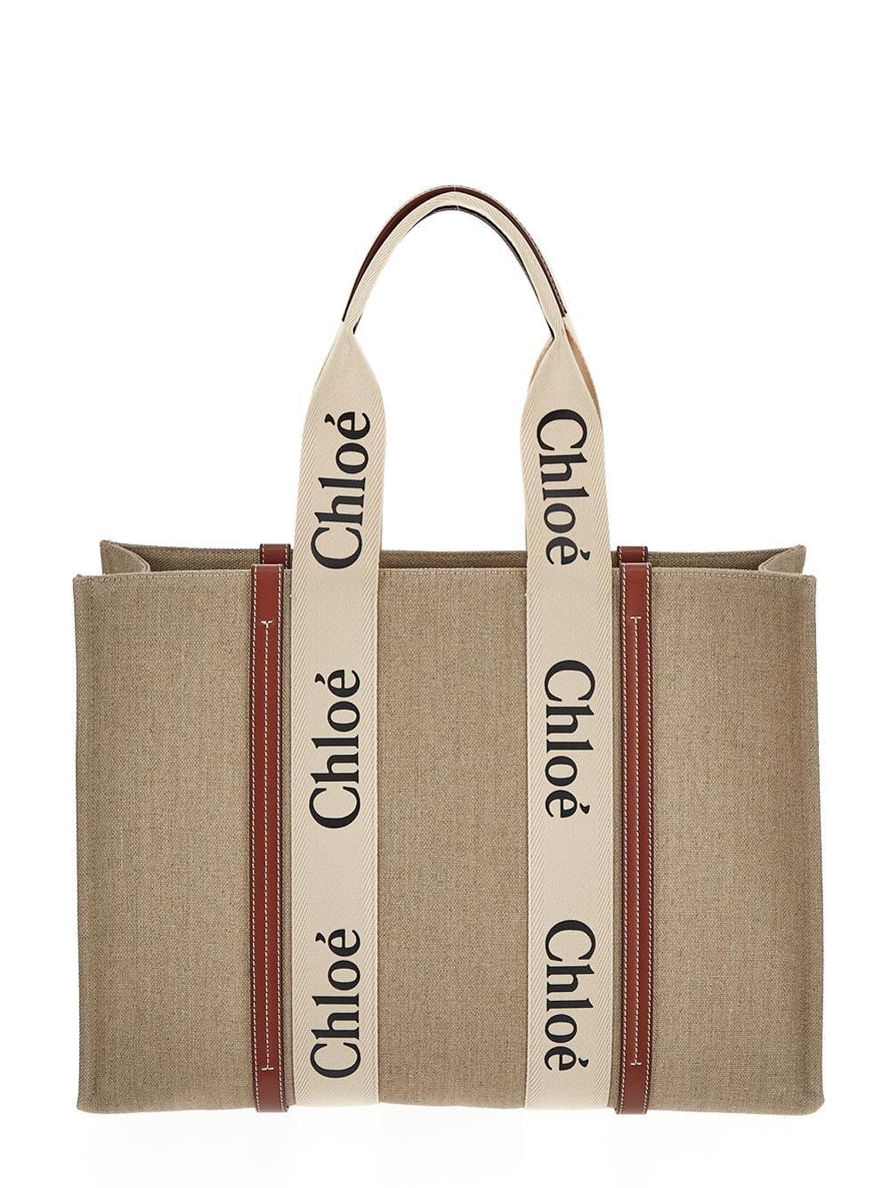 Oluxury Chloe' Large Woody Tote Bag