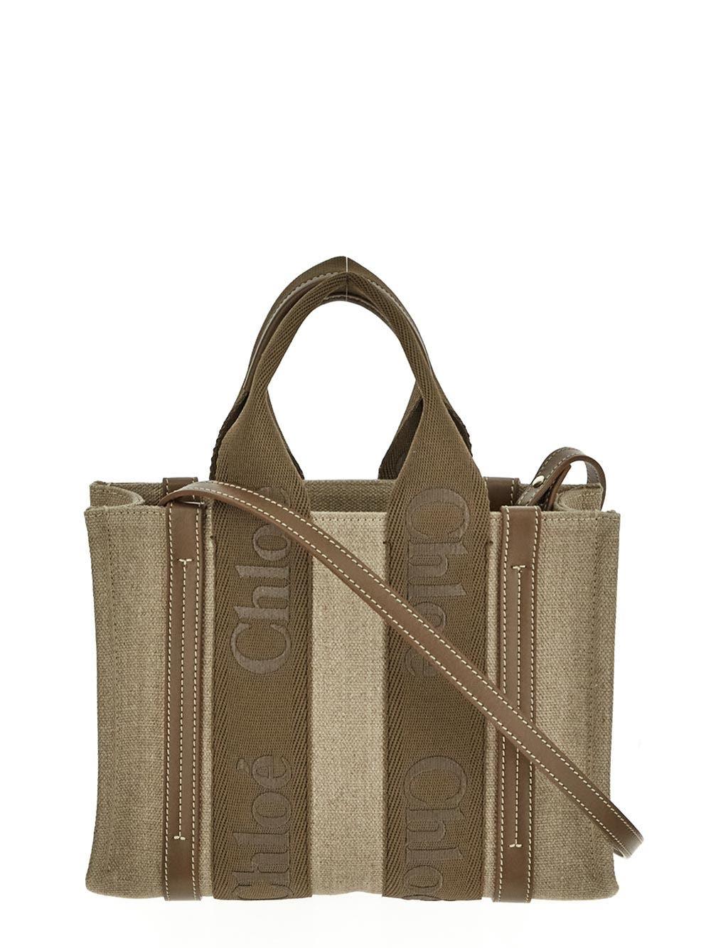 Oluxury Chloe' Small Woody Tote Bag