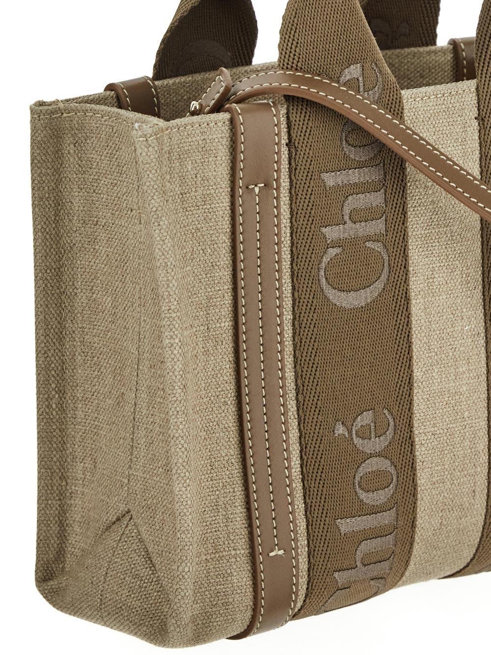 Oluxury Chloe' Small Woody Tote Bag