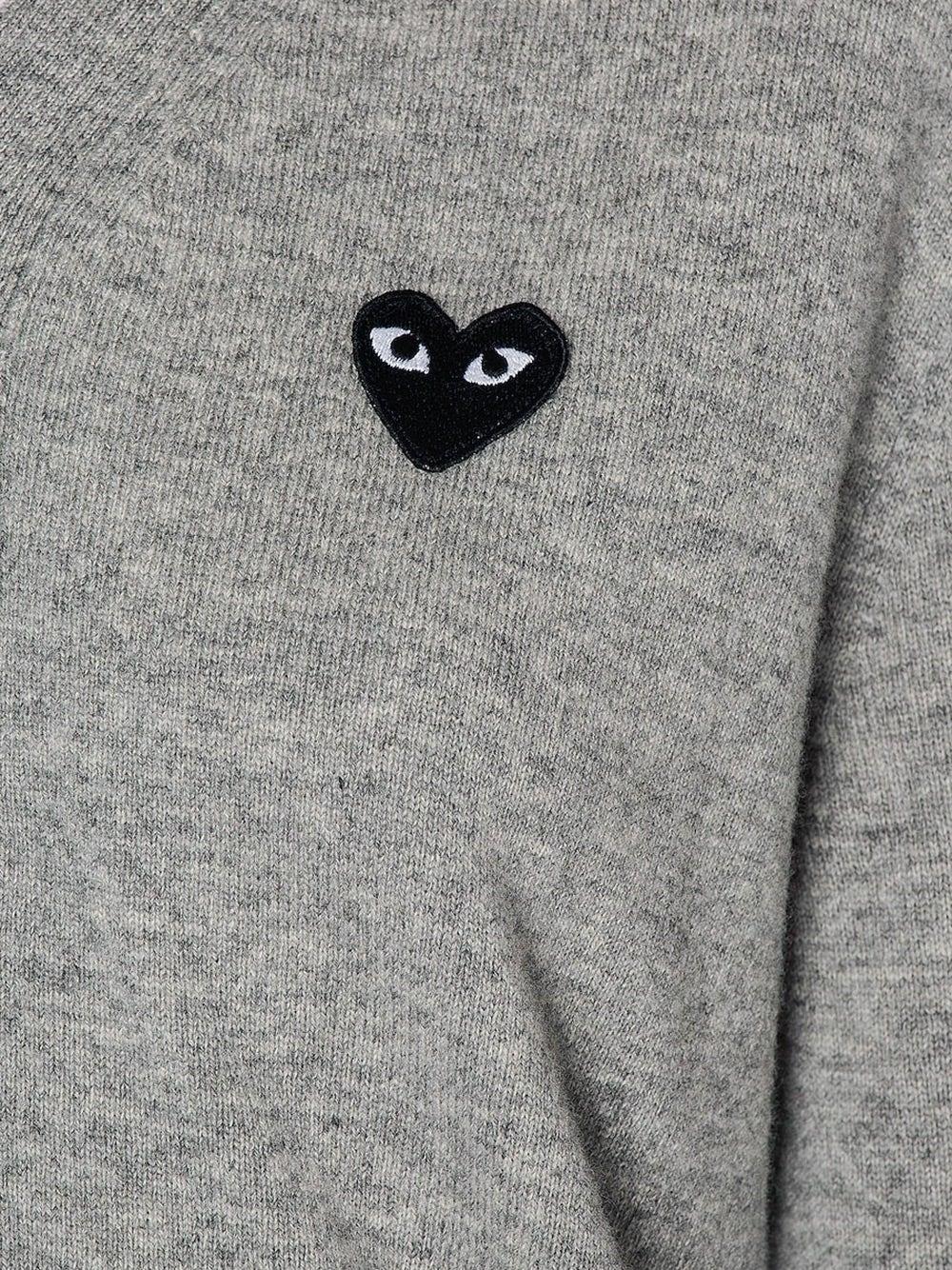 Oluxury Comme Des Garçons Play Heart Cardigan