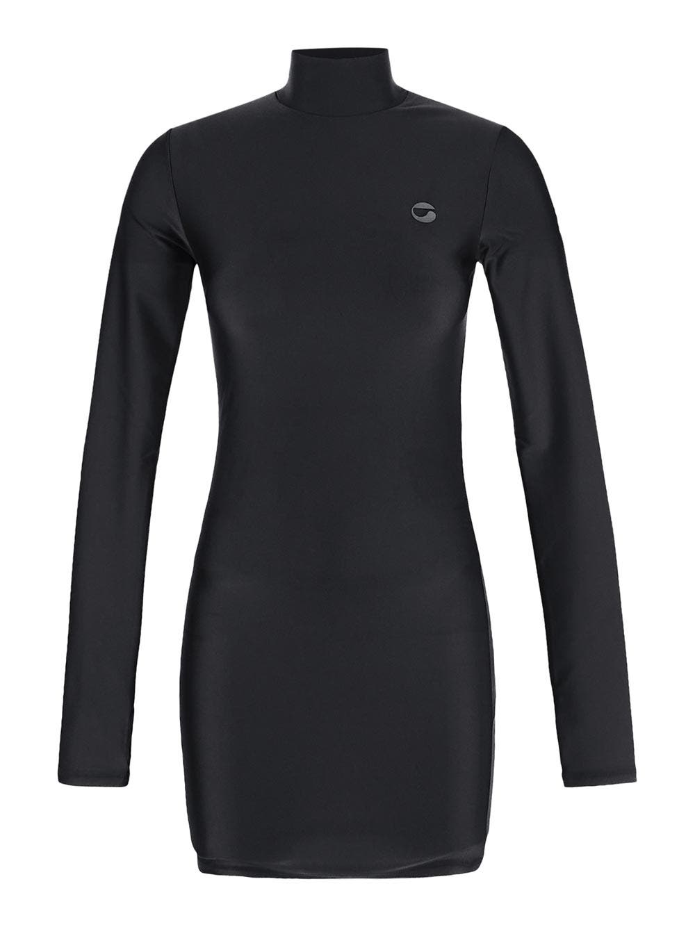 Oluxury Coperni High Neck Fitted Mini Dress