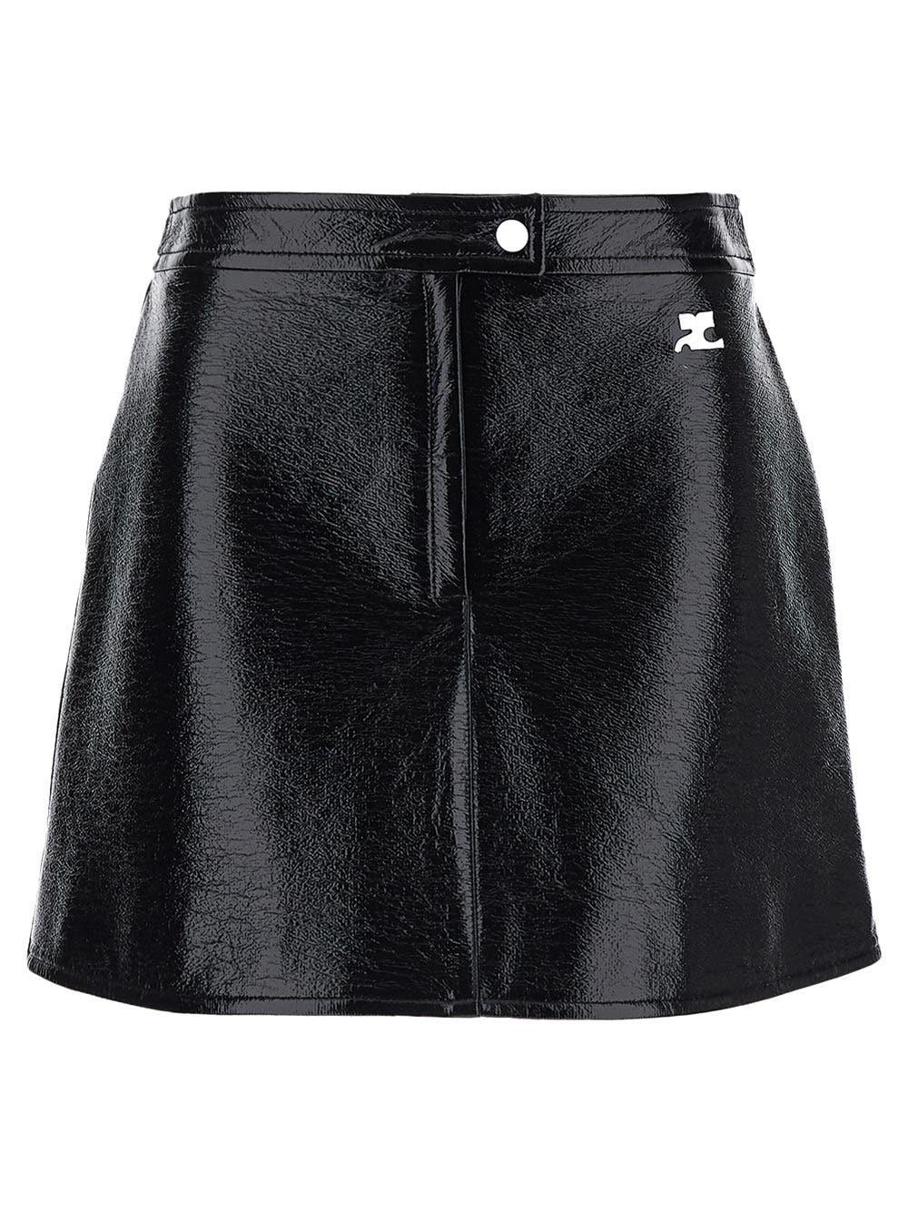 Oluxury Courreges Logoed Mini-Skirt