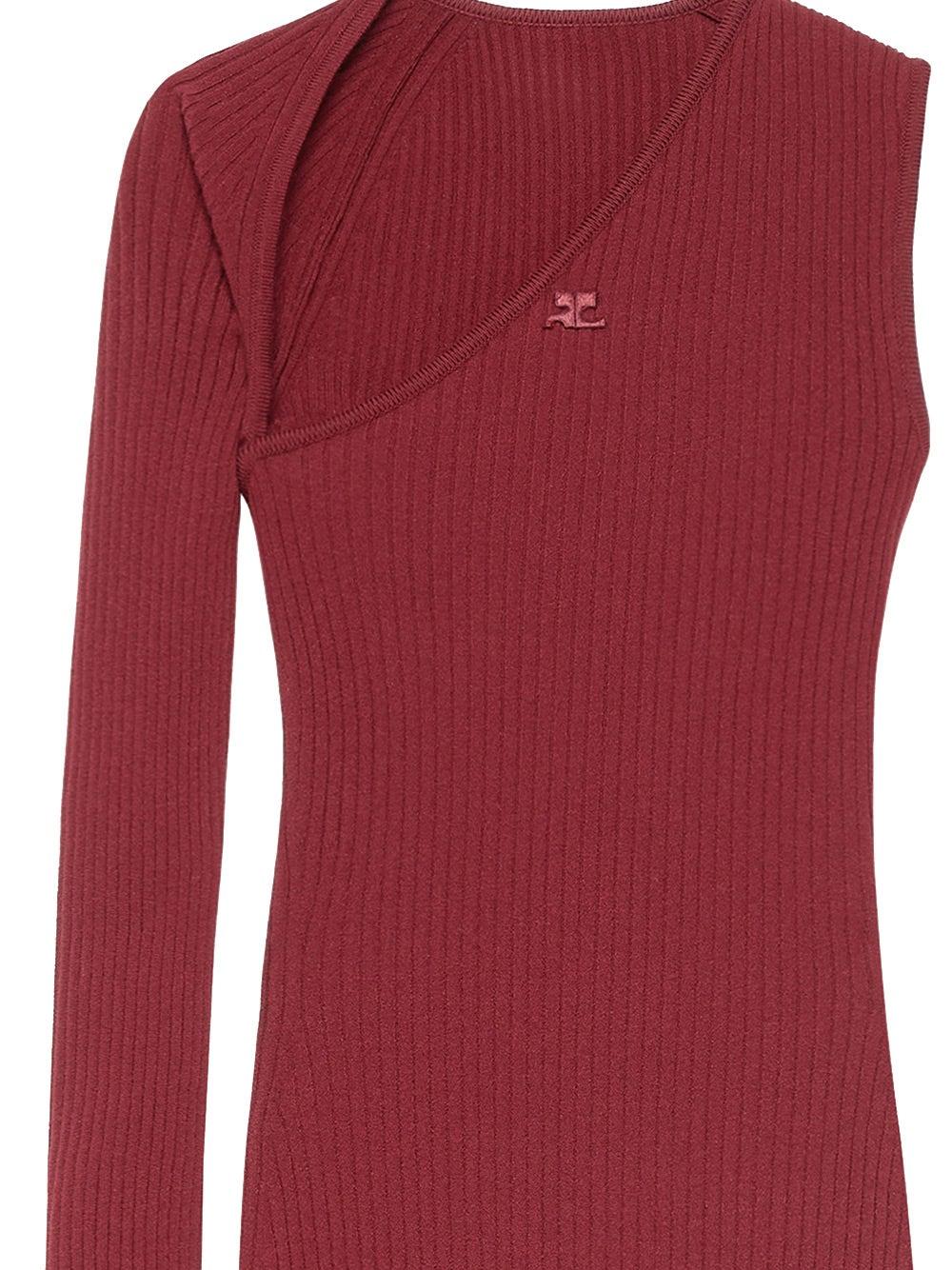 Oluxury Courreges Ribbed Dress