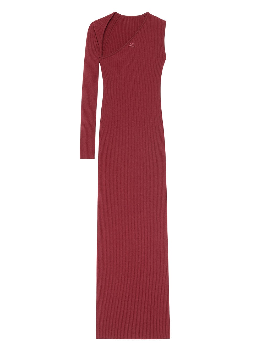 Oluxury Courreges Ribbed dress