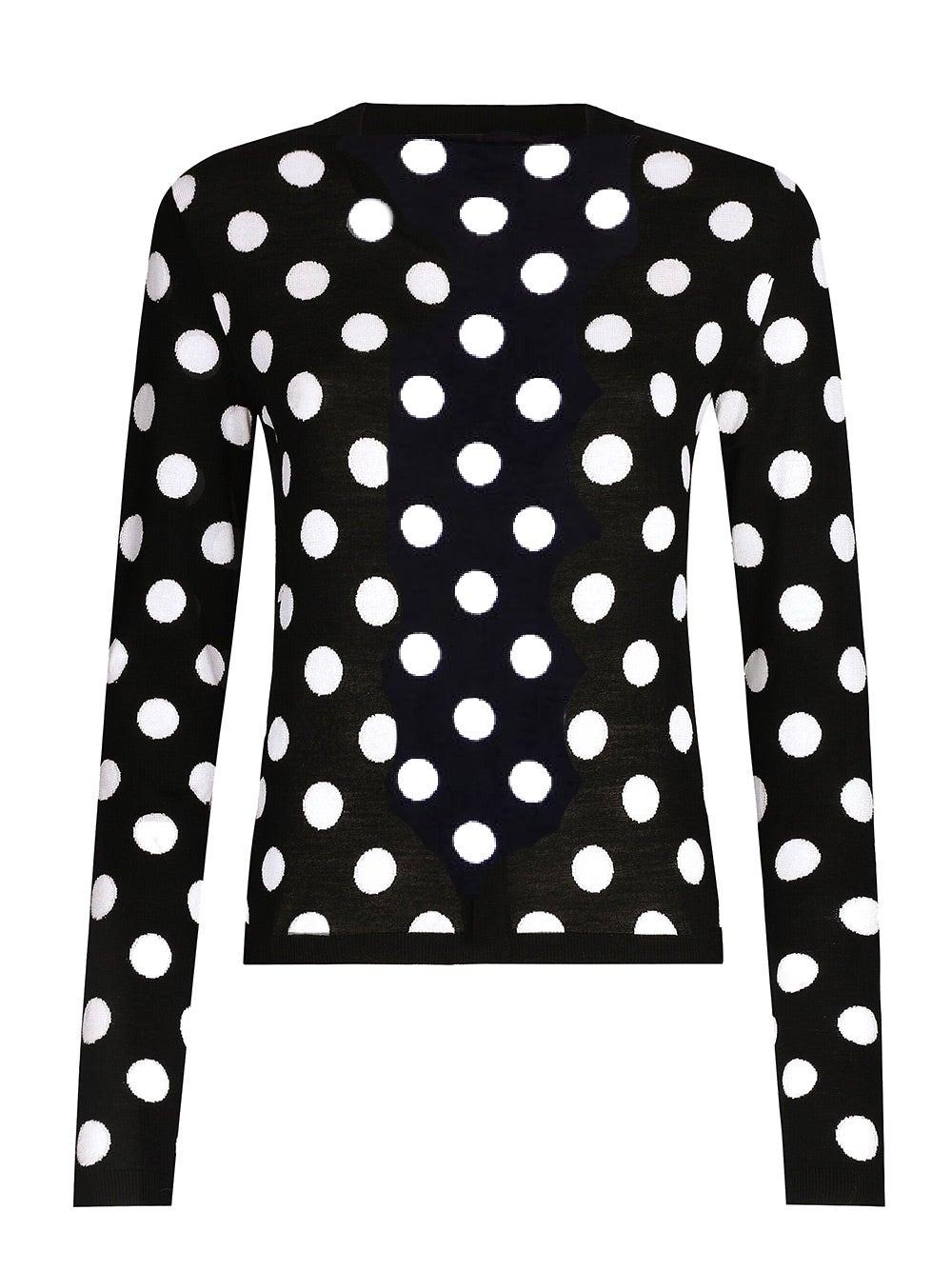 Oluxury Dolce & Gabbana Cardigan Polka-dot