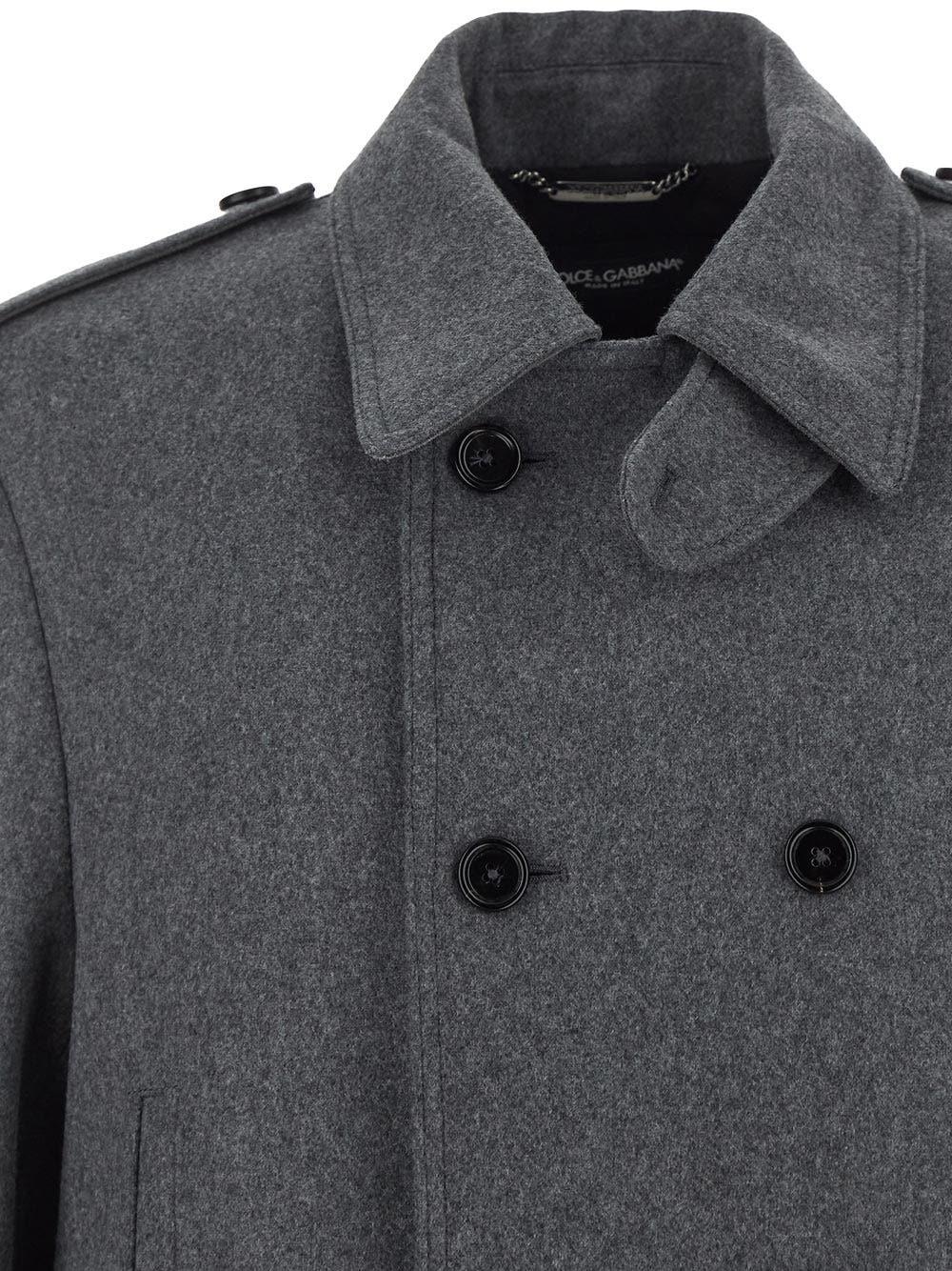 Oluxury Dolce & Gabbana Coat Double-breasted