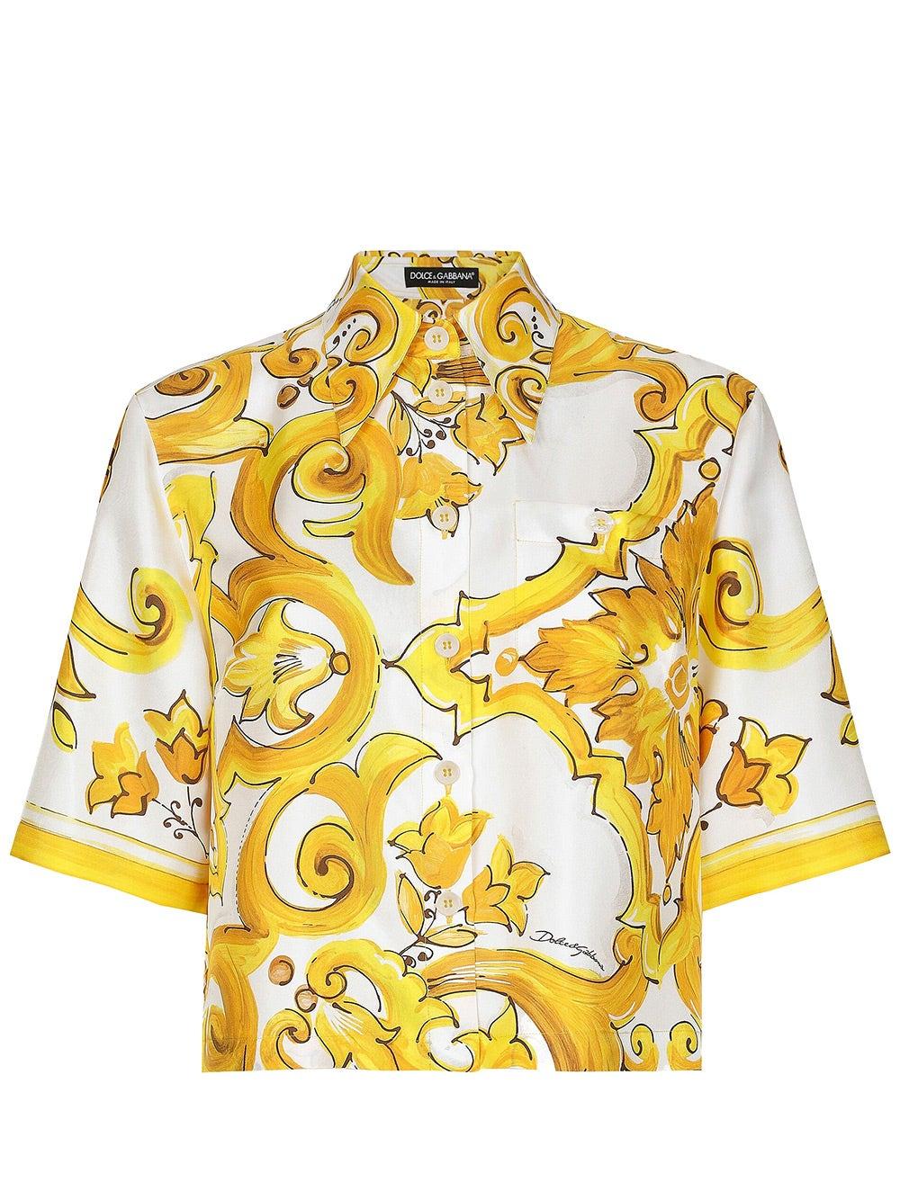 Oluxury Dolce & Gabbana Crop Shirt