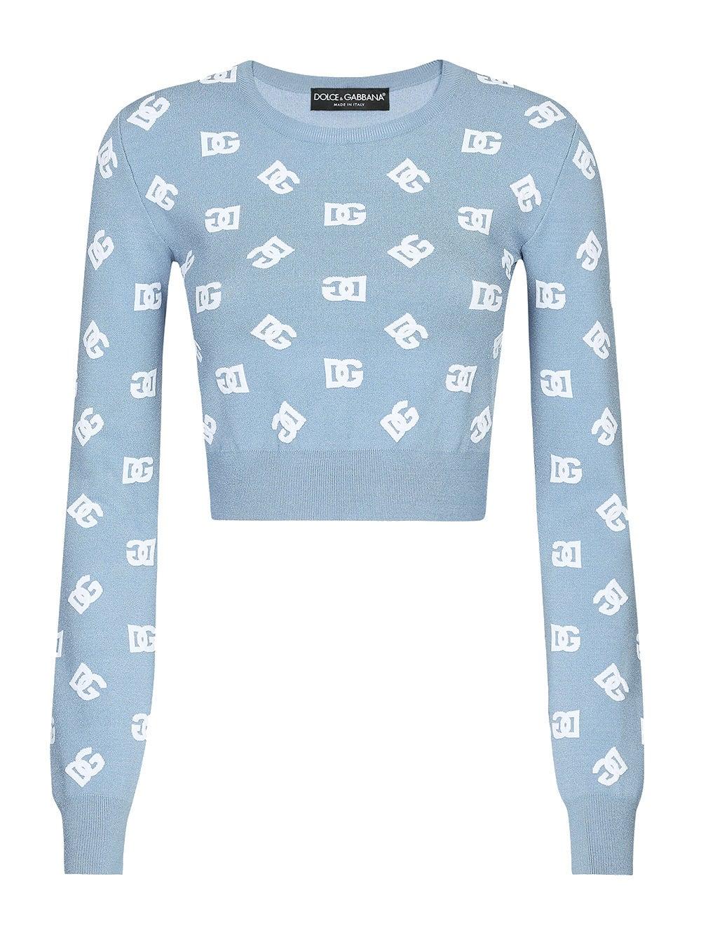 Oluxury Dolce & Gabbana Knitwear Logo cropped