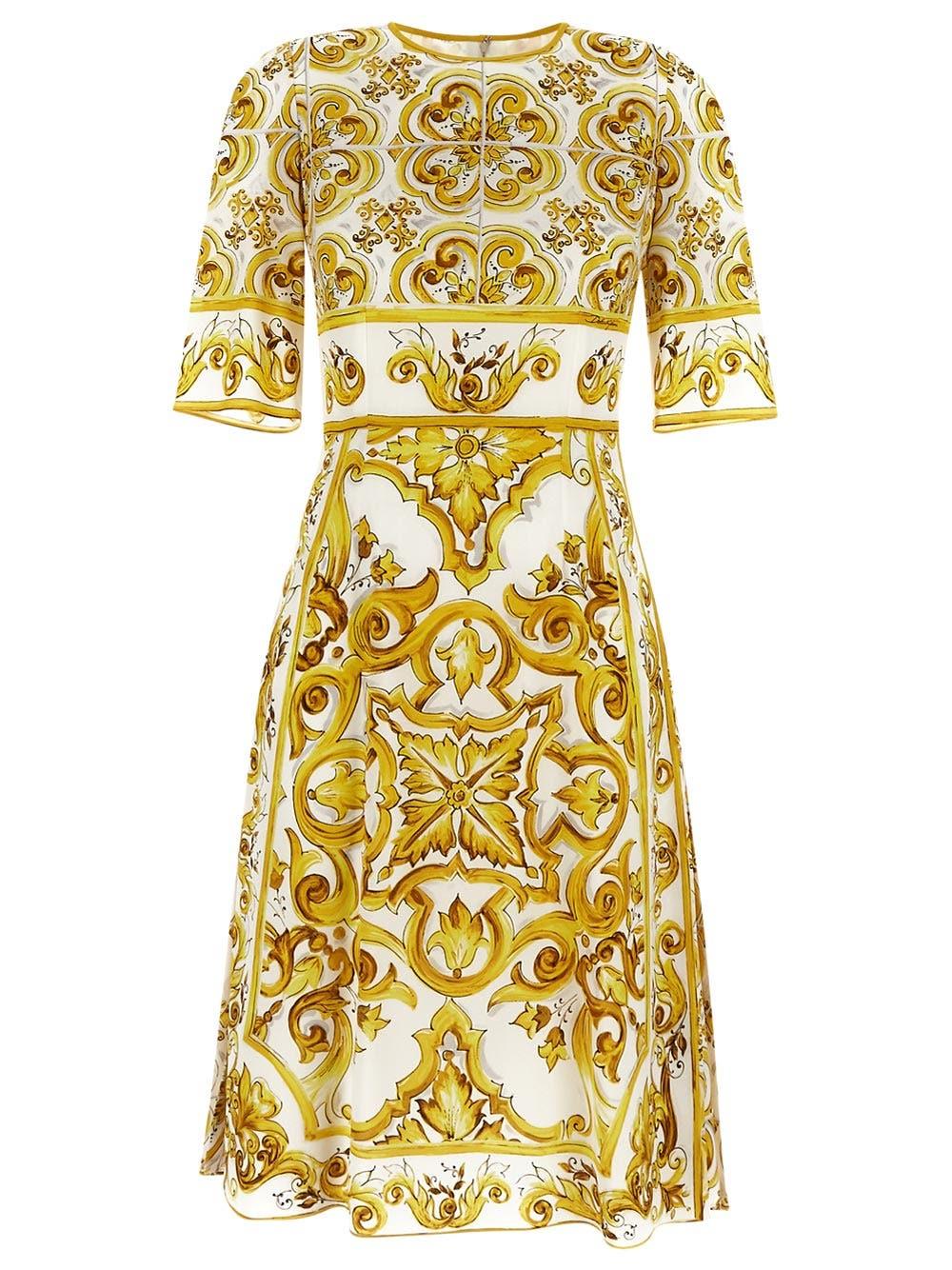 Oluxury Dolce & Gabbana Maiolica Dress