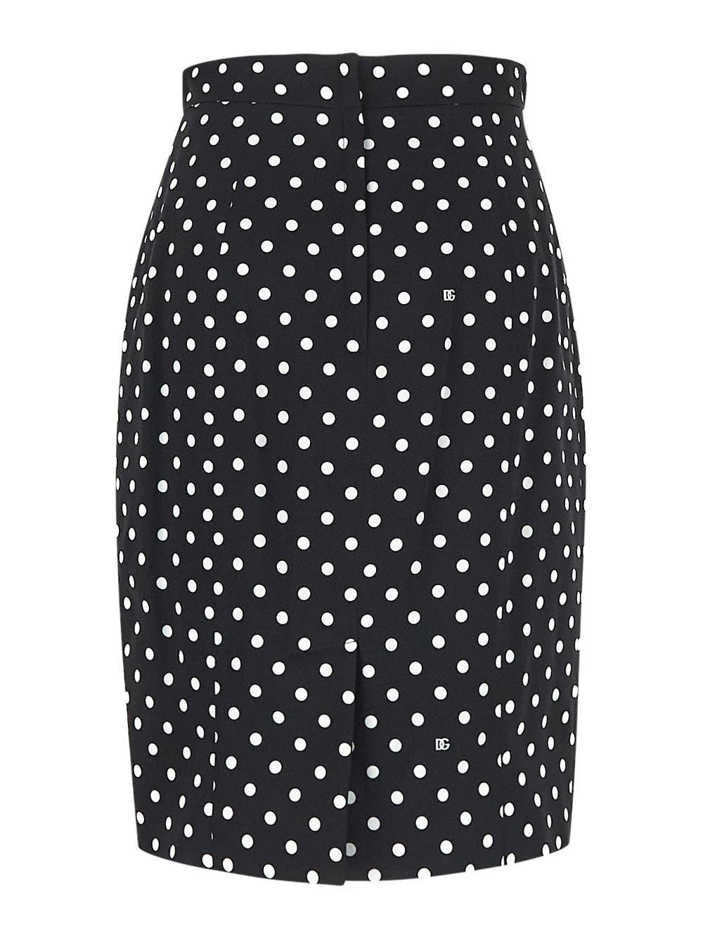 Oluxury Dolce & Gabbana Skirt Pois Print