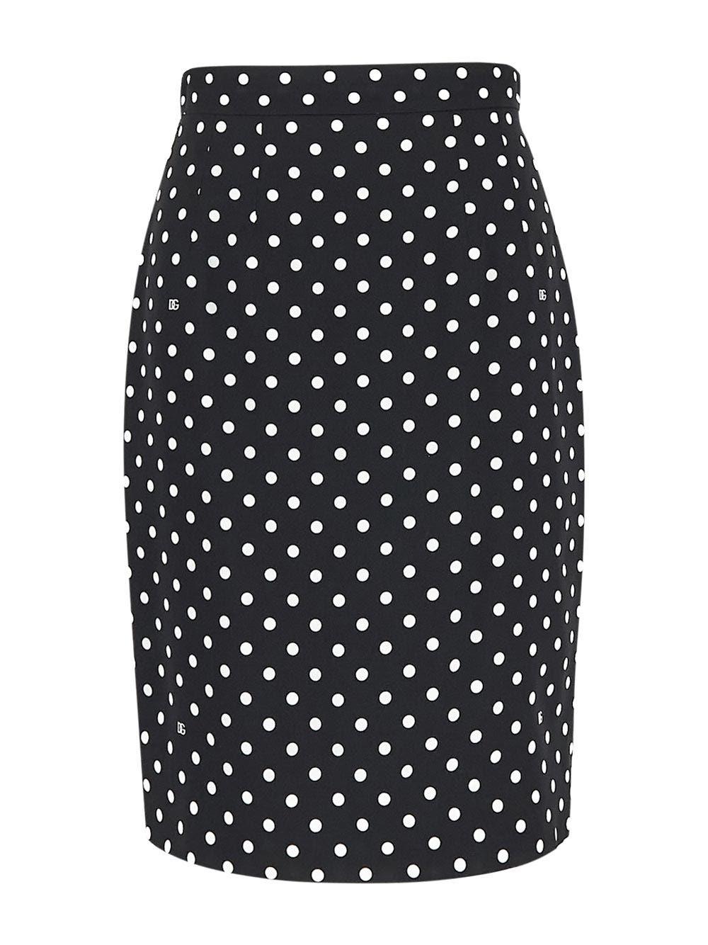 Oluxury Dolce & Gabbana Skirt pois print