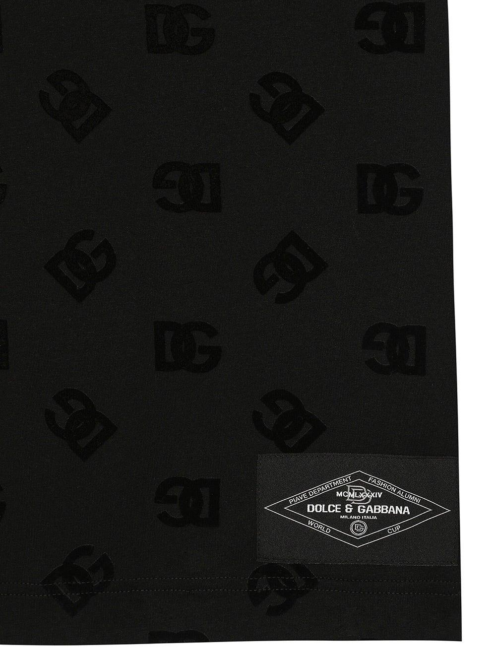 Oluxury Dolce & Gabbana T-shirt All-over Flocked