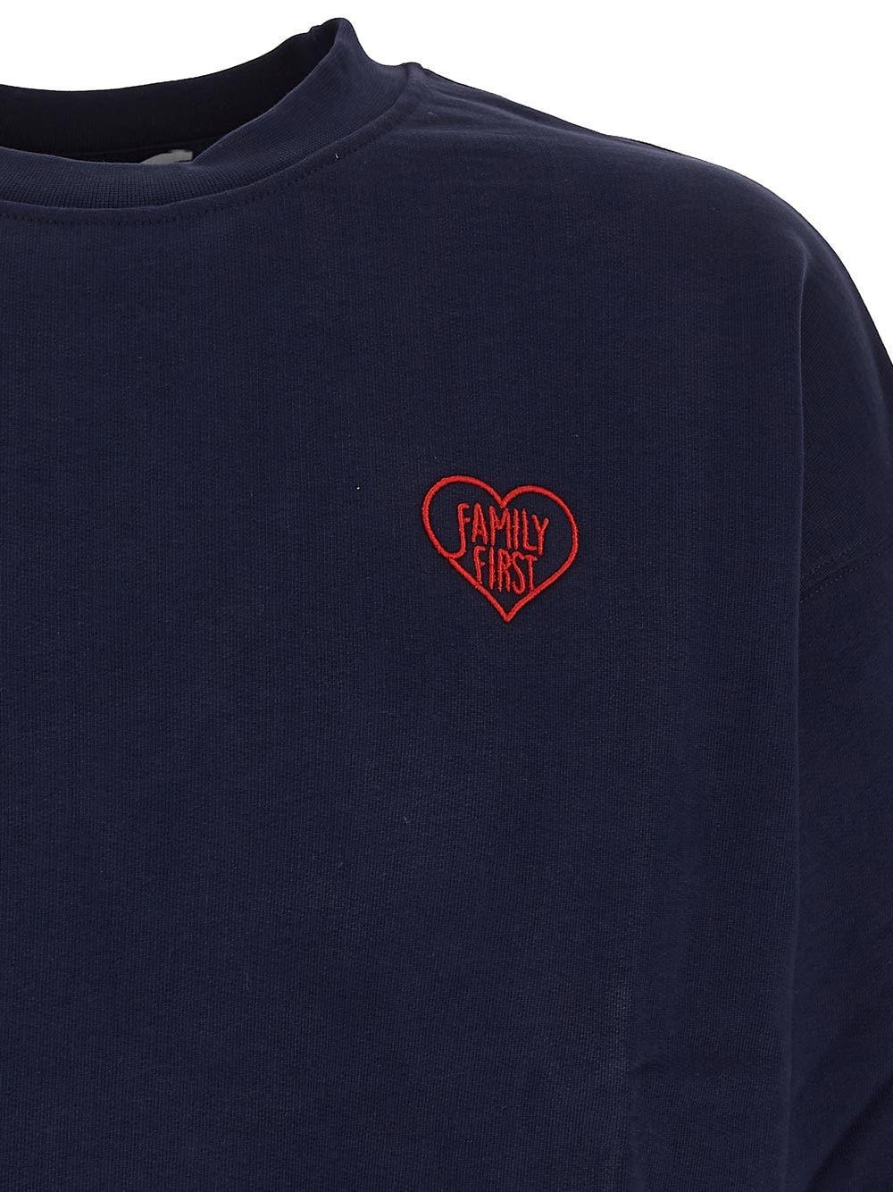 Oluxury Family First Heart Sweatshirt