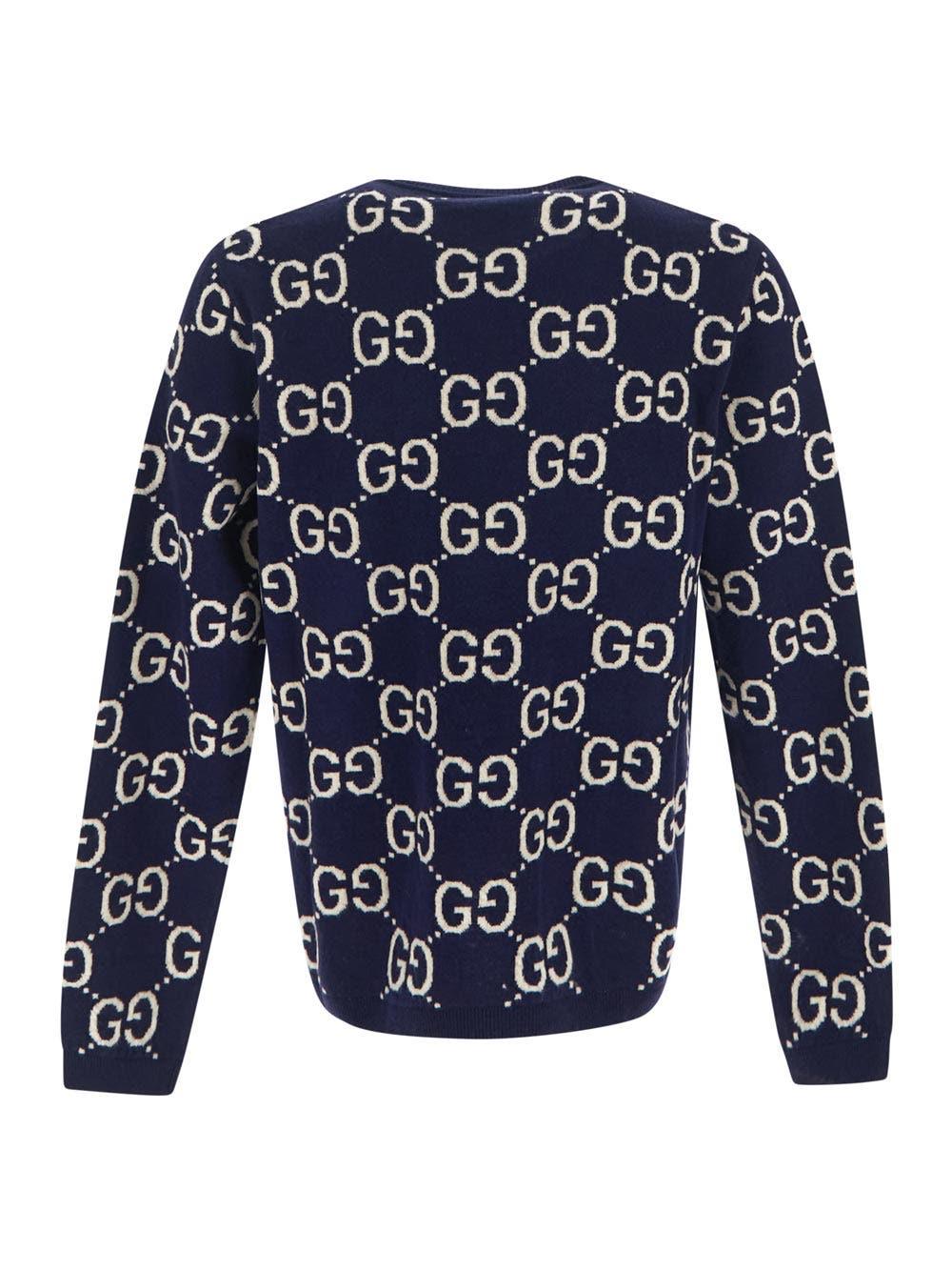 Oluxury Gucci All-Over Logo Sweater