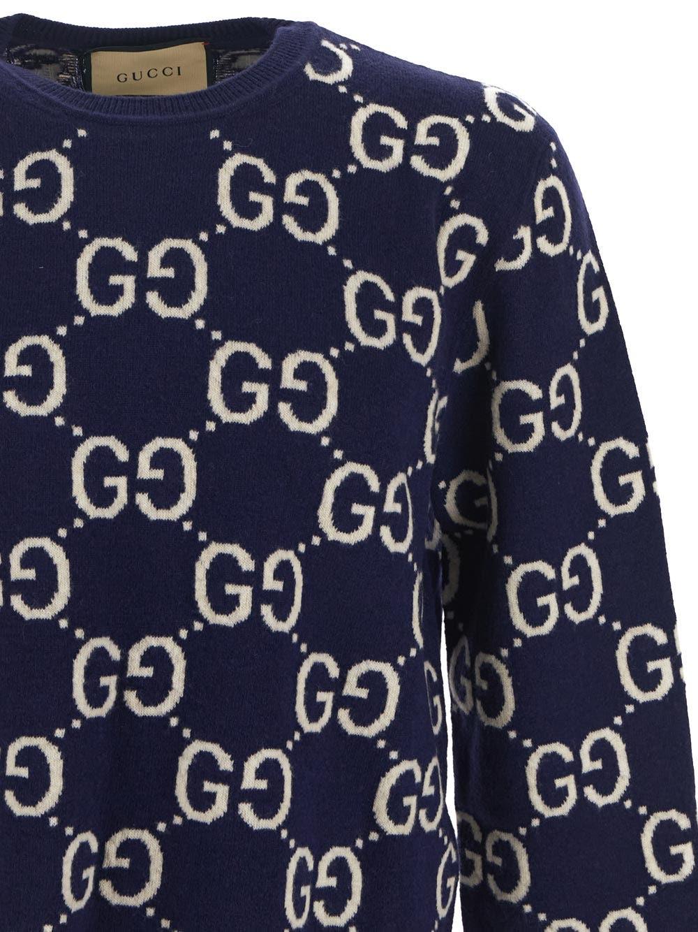 Oluxury Gucci All-Over Logo Sweater