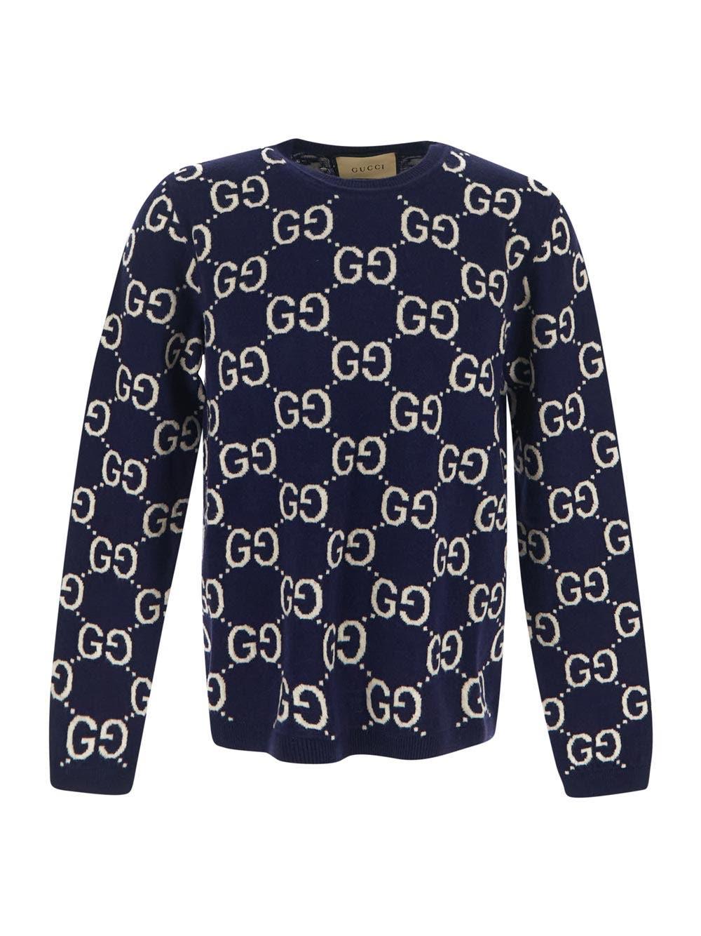 Oluxury Gucci All-Over Logo Sweater